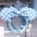 ミニーギンガムチェック柄カチューシャ（ブルー）