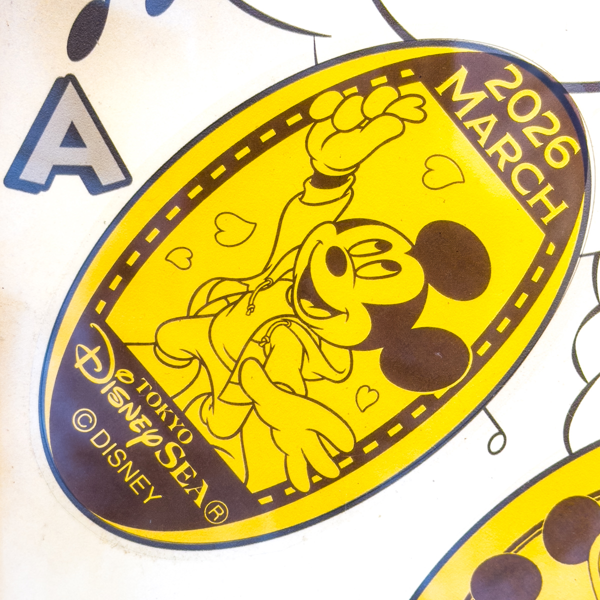 2026年3月ミッキースーベニアメダル ハート