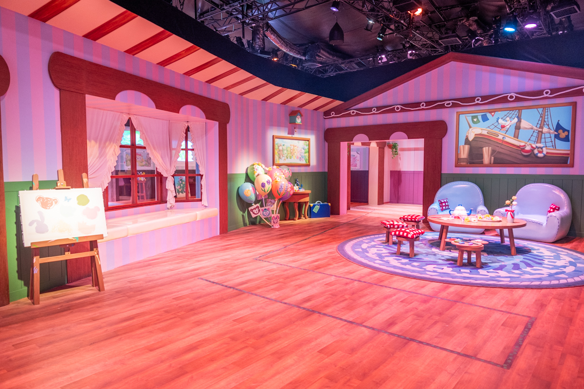 香港ディズニーランド・リゾート“ダッフィー＆フレンズ プレイ・デイズ2026”プレイハウス内装