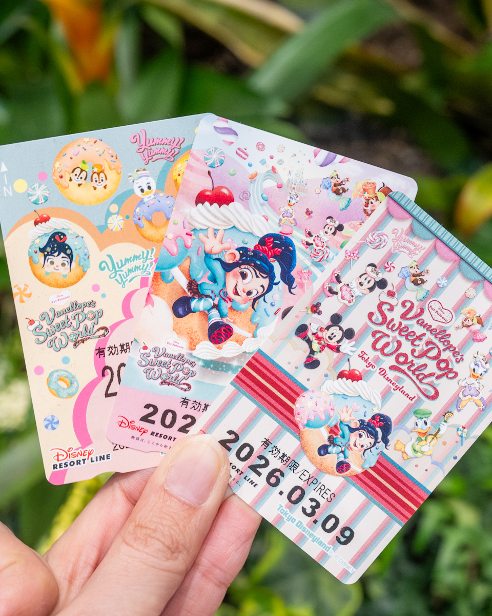ディズニーリゾートライン「ディズニー・パルパルーザ“ヴァネロペのスウィーツ・ポップ・ワールド”」フリーきっぷ3種