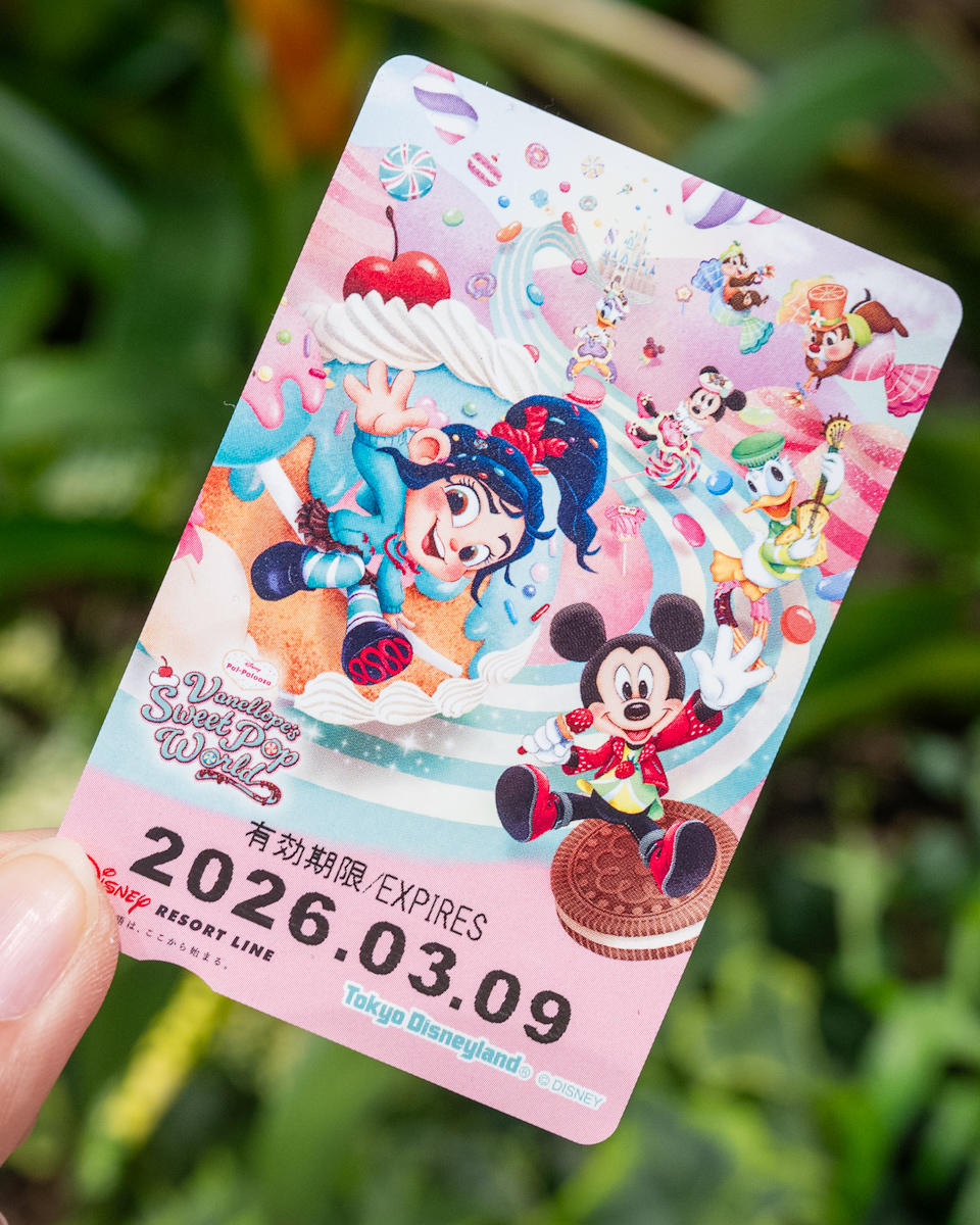 ディズニーリゾートライン「ディズニー・パルパルーザ“ヴァネロペのスウィーツ・ポップ・ワールド”」フリーきっぷ3種　1