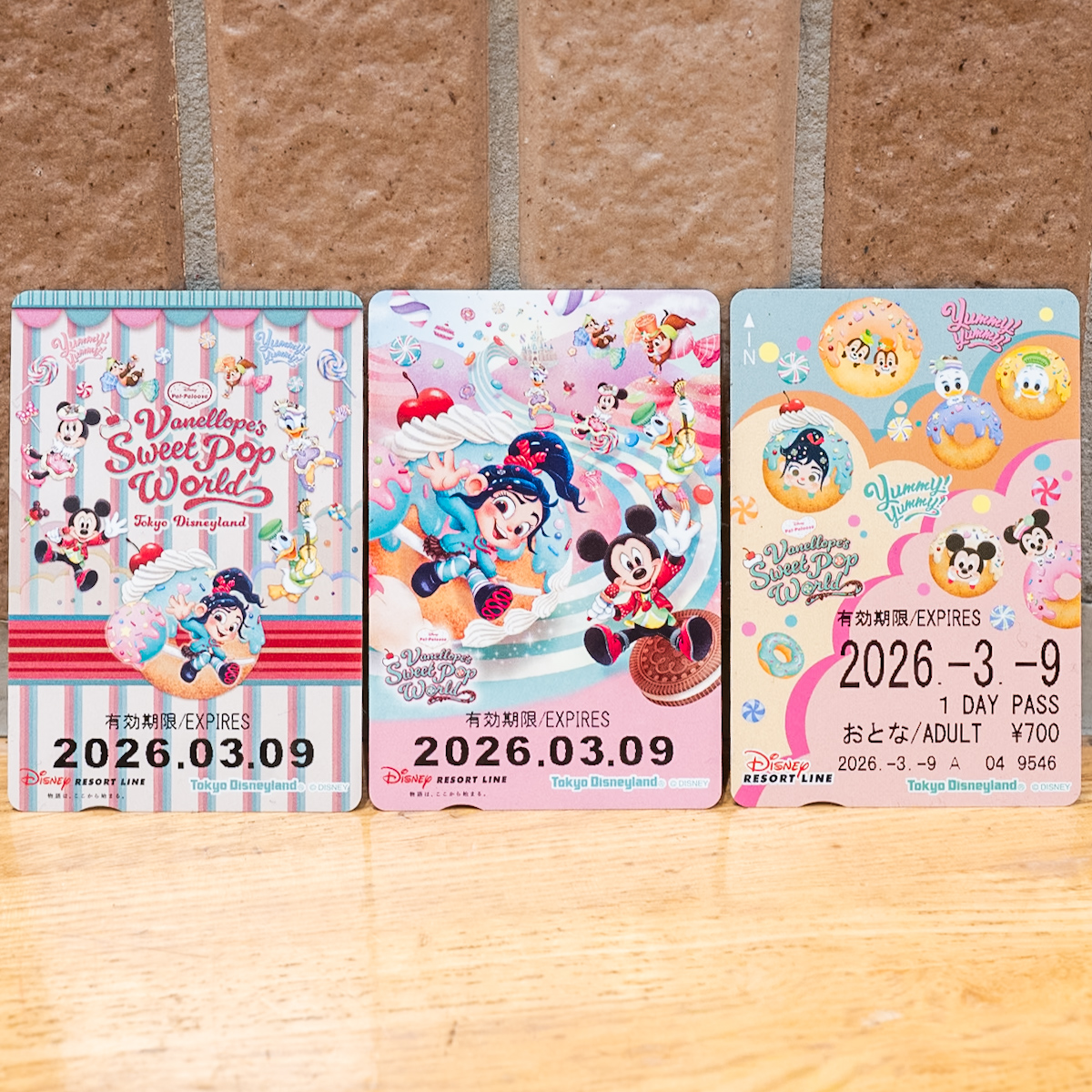 ディズニーリゾートライン「ディズニー・パルパルーザ“ヴァネロペのスウィーツ・ポップ・ワールド”」フリーきっぷ3種　お土産