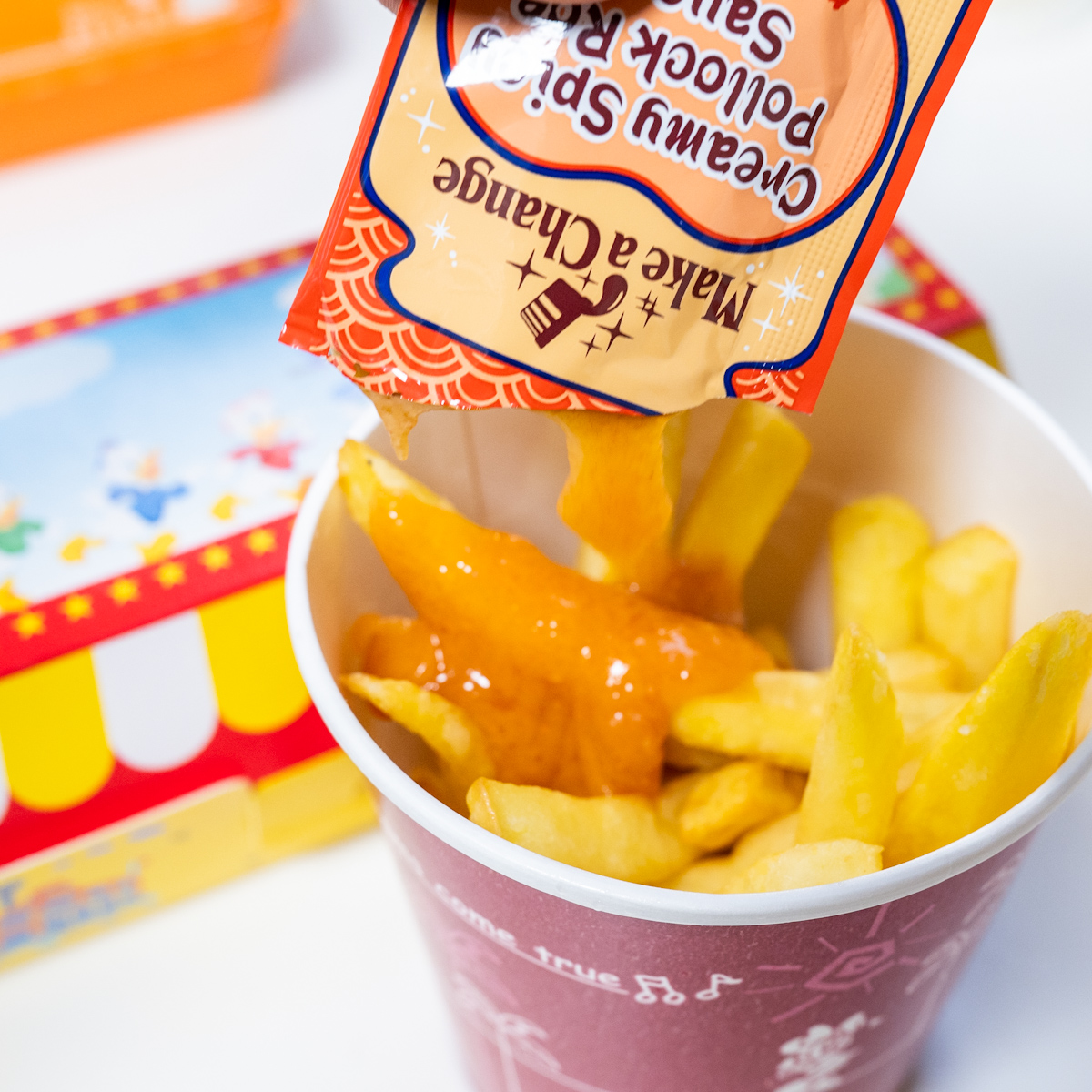 東京ディズニーリゾート「メイク ア チェンジ」クリーミー明太子ソース2