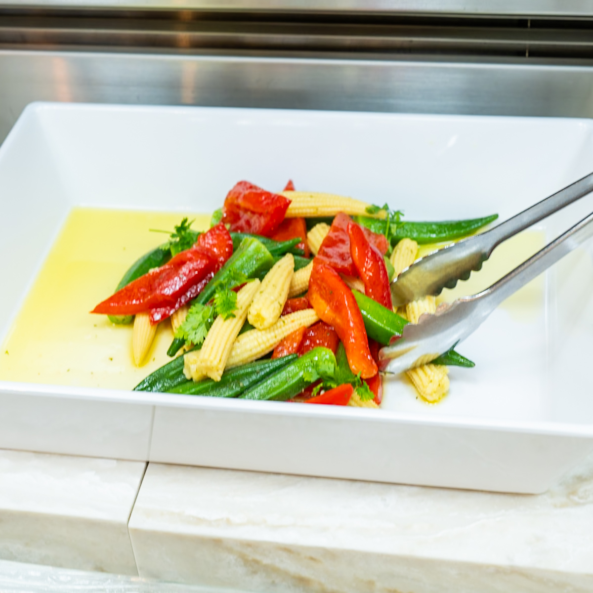 ヤングコーンとオクラのマリネ