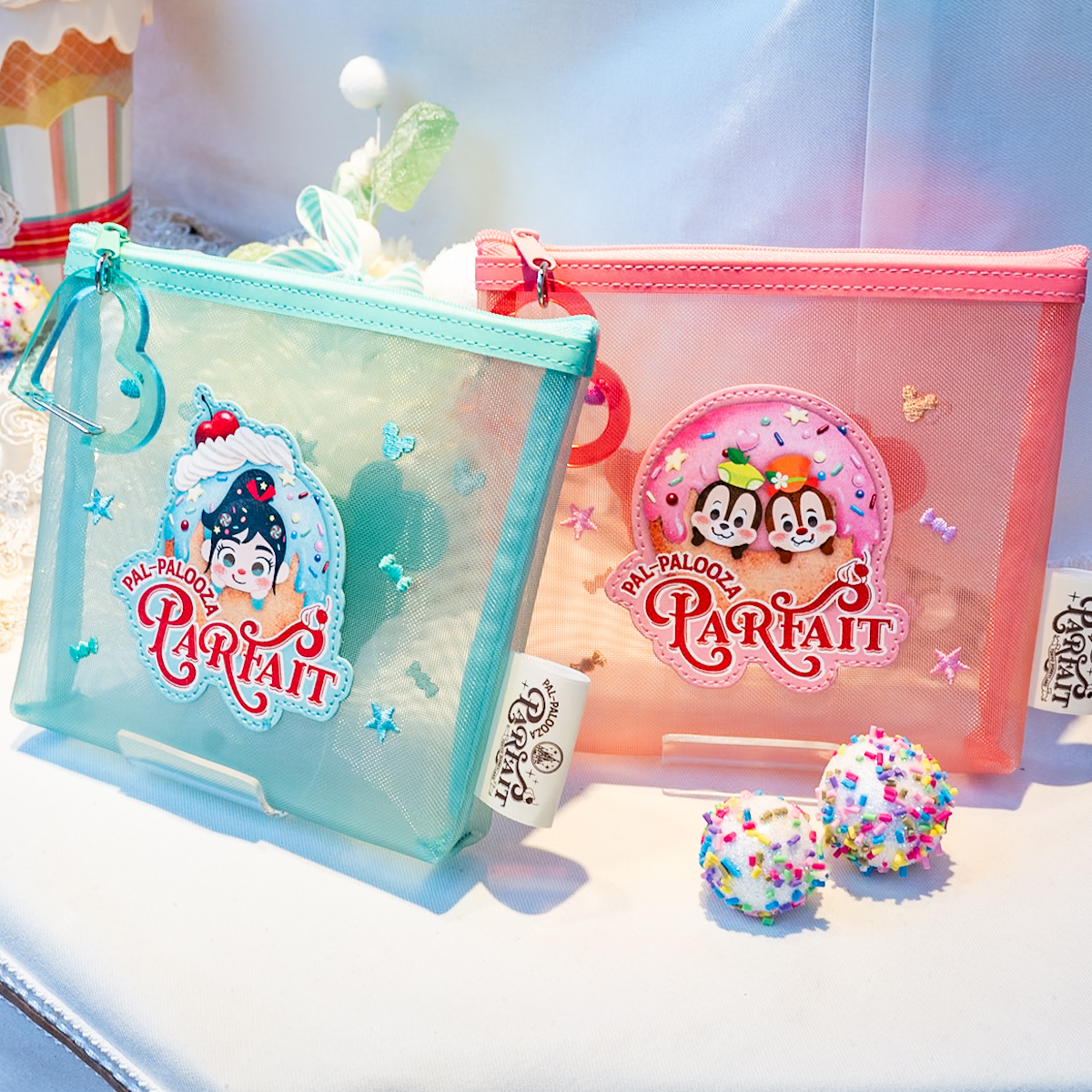 東京ディズニーランド「ペイストリーパレス」パルパルーザ・パルフェグッズ ポーチ