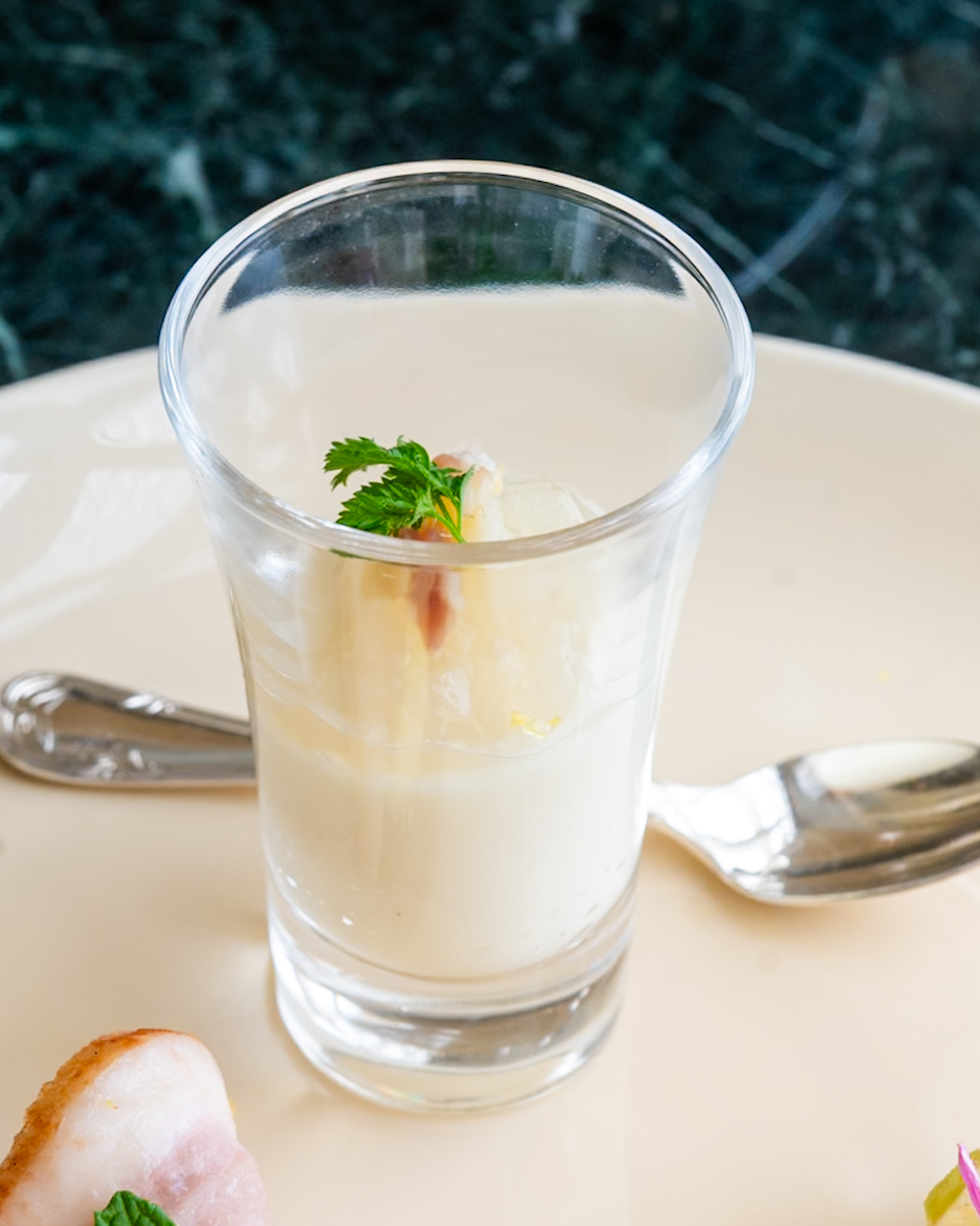 ホワイトアスパラガスのムース