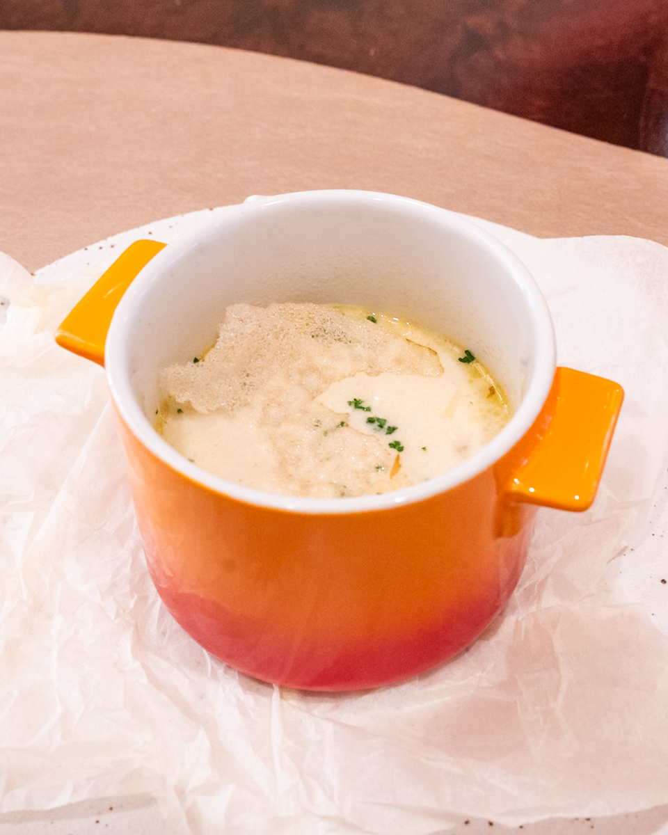 塩漬けポークとキャベツのバターミルクスープ1