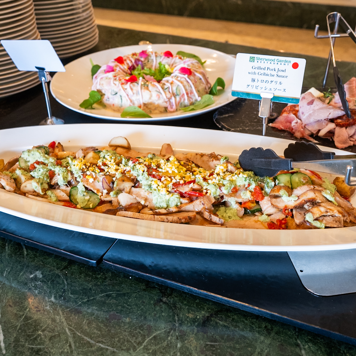 豚トロのグリル　グリビッシュソース