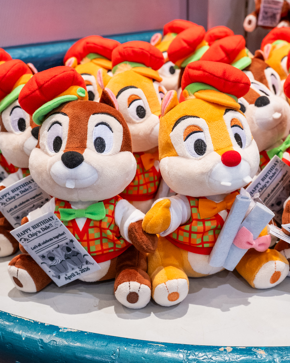 東京ディズニーリゾート「チップとデール」お誕生日デザインぬいぐるみセット