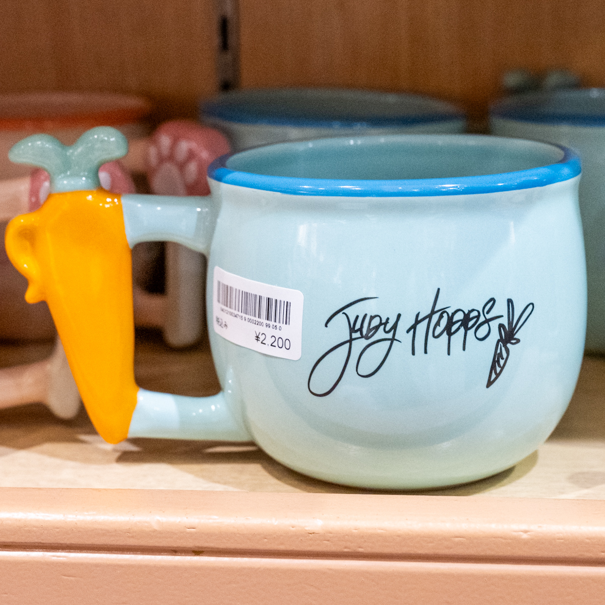 東京ディズニーランド『ズートピア』マグカップ・お土産　ジュディ　裏面