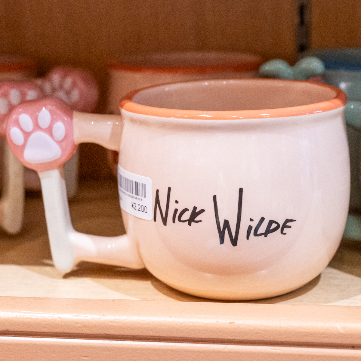 東京ディズニーランド『ズートピア』マグカップ・お土産　ニック　裏面