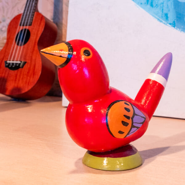 『カールじいさんと空飛ぶ家』リビング　鳥の置物