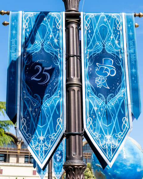 東京ディズニーシー25周年”スパークリング・ジュビリー”デコレーション　ディズニーシー・アクアスフィア　ミッキーマウスバナー