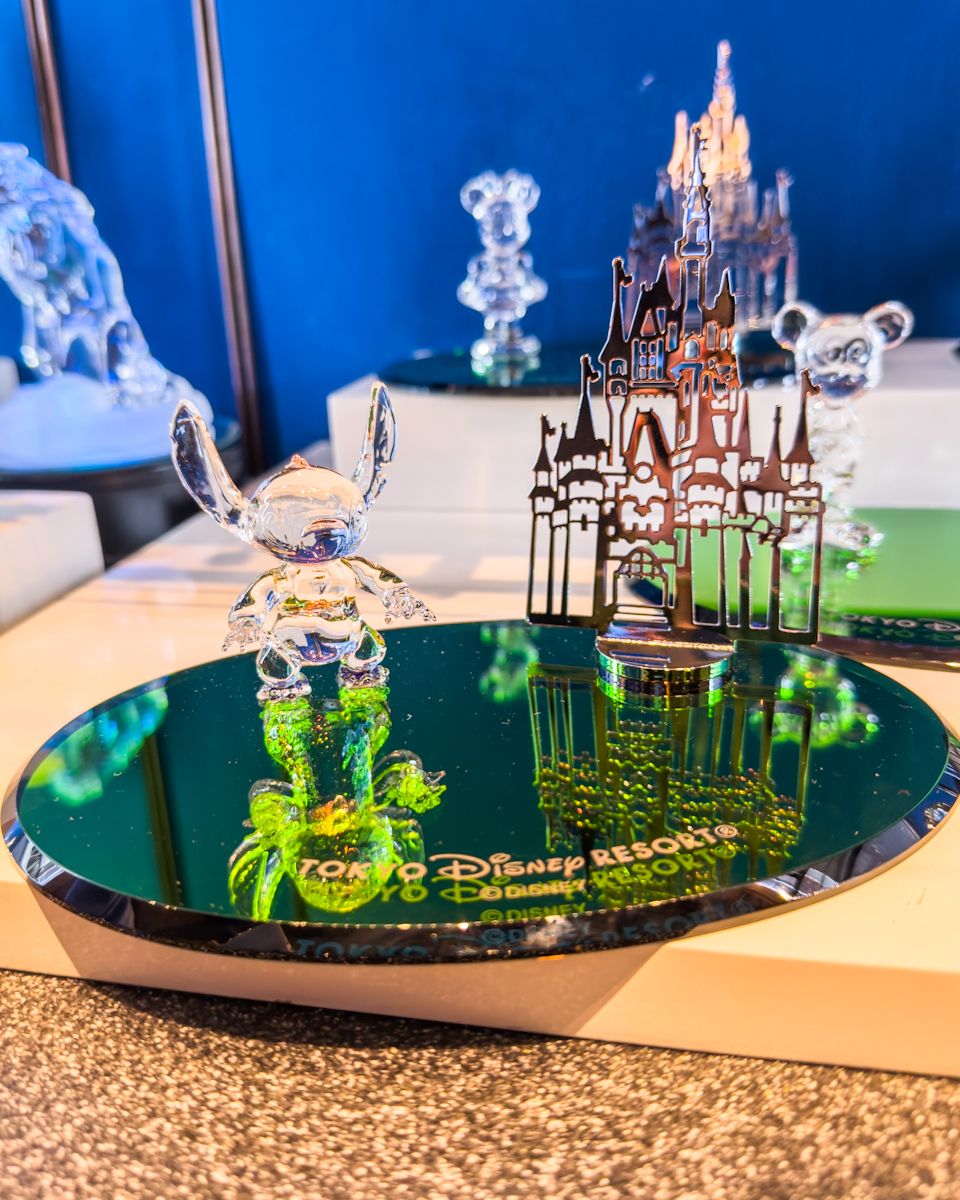 スティッチ&シンデレラ城置物
