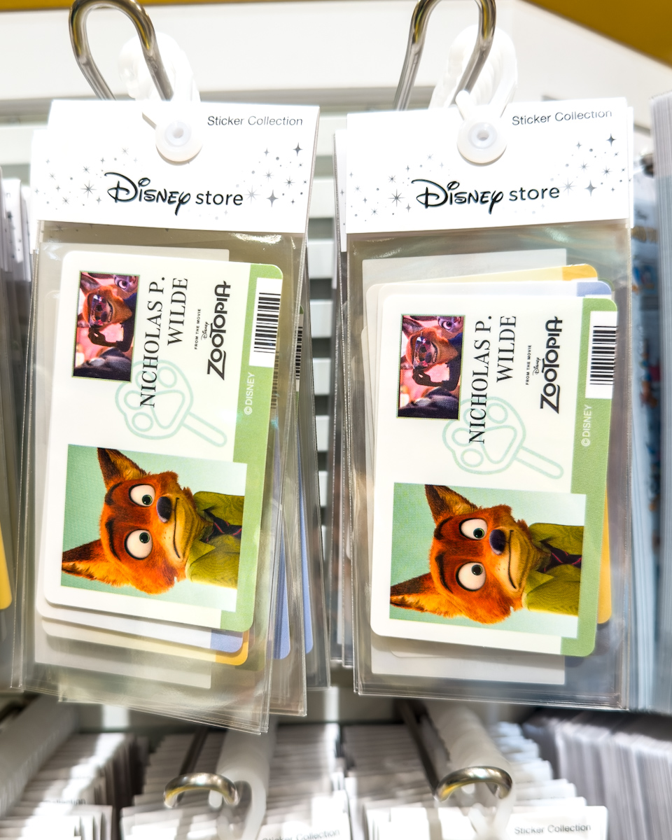 ディズニーストア『ズートピア』ステッカー