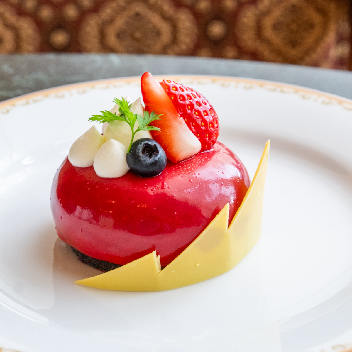 ドリーマーズ・ラウンジ　ケーキセット（カシスと桃のムース）2