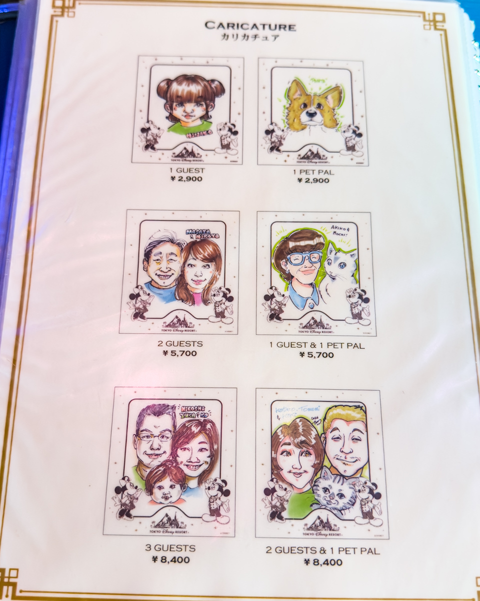 東京ディズニーシー「スリーピーホエール・ショップ（制作物）」カリカチュア（似顔絵）　ミッキー＆ミニー