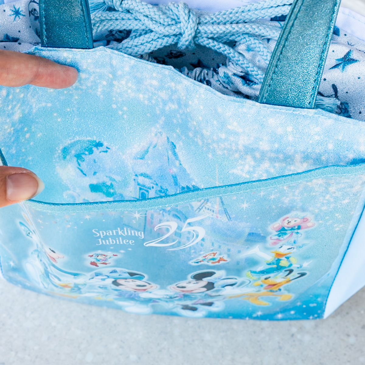 東京ディズニーシー25周年”スパークリング・ジュビリー”スーベニアランチケース　クリアポケット