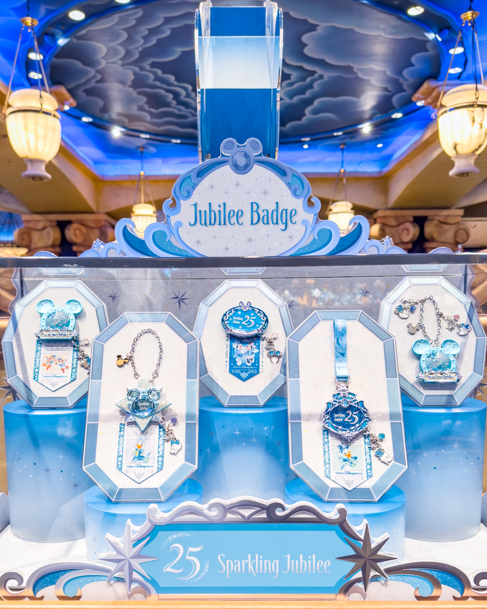 東京ディズニーシー25周年”スパークリング・ジュビリー”「ジュビリーバッジ」お土産
