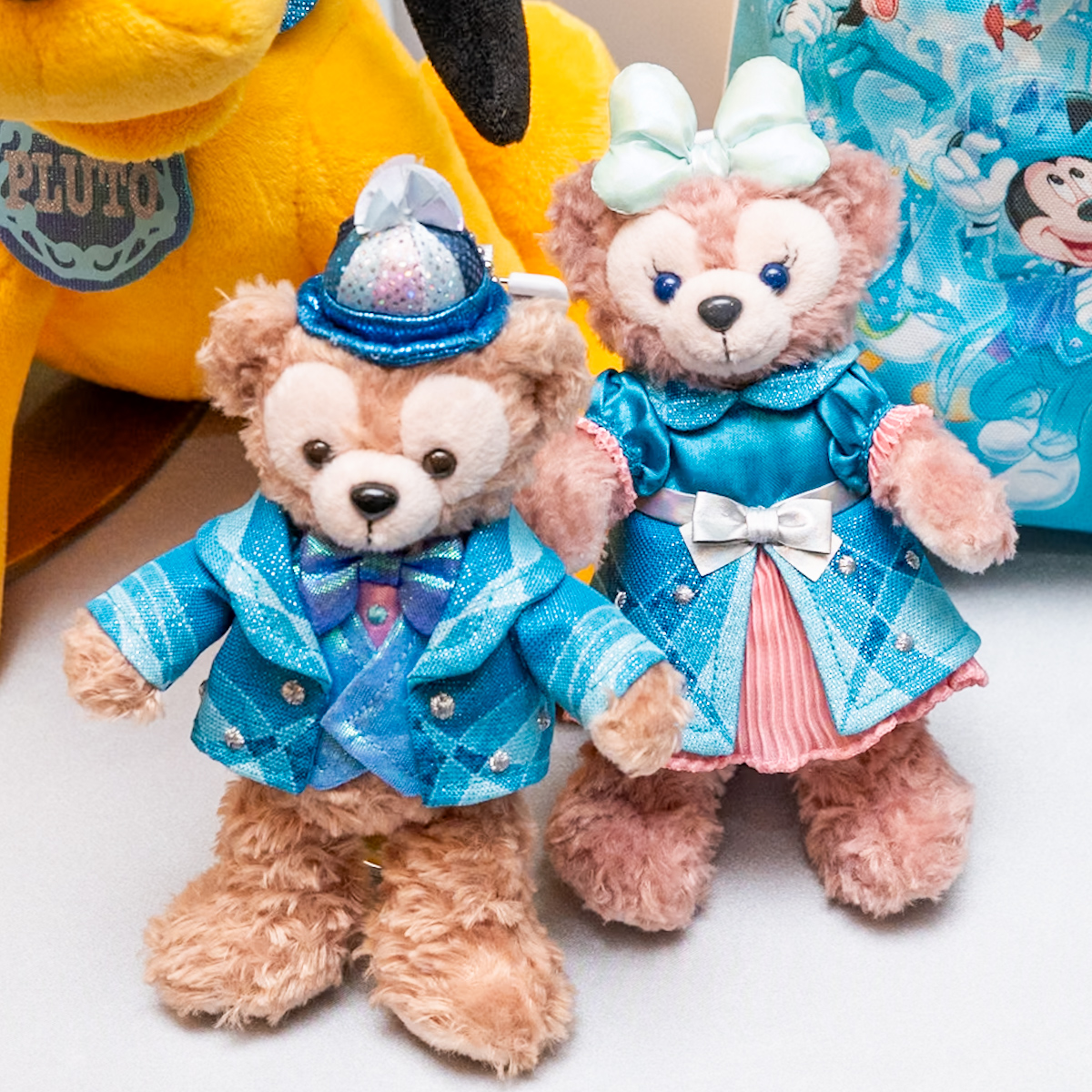 ダッフィー、シェリーメイぬいぐるみバッジ（東京ディズニーシー25周年”スパークリング・ジュビリー”）