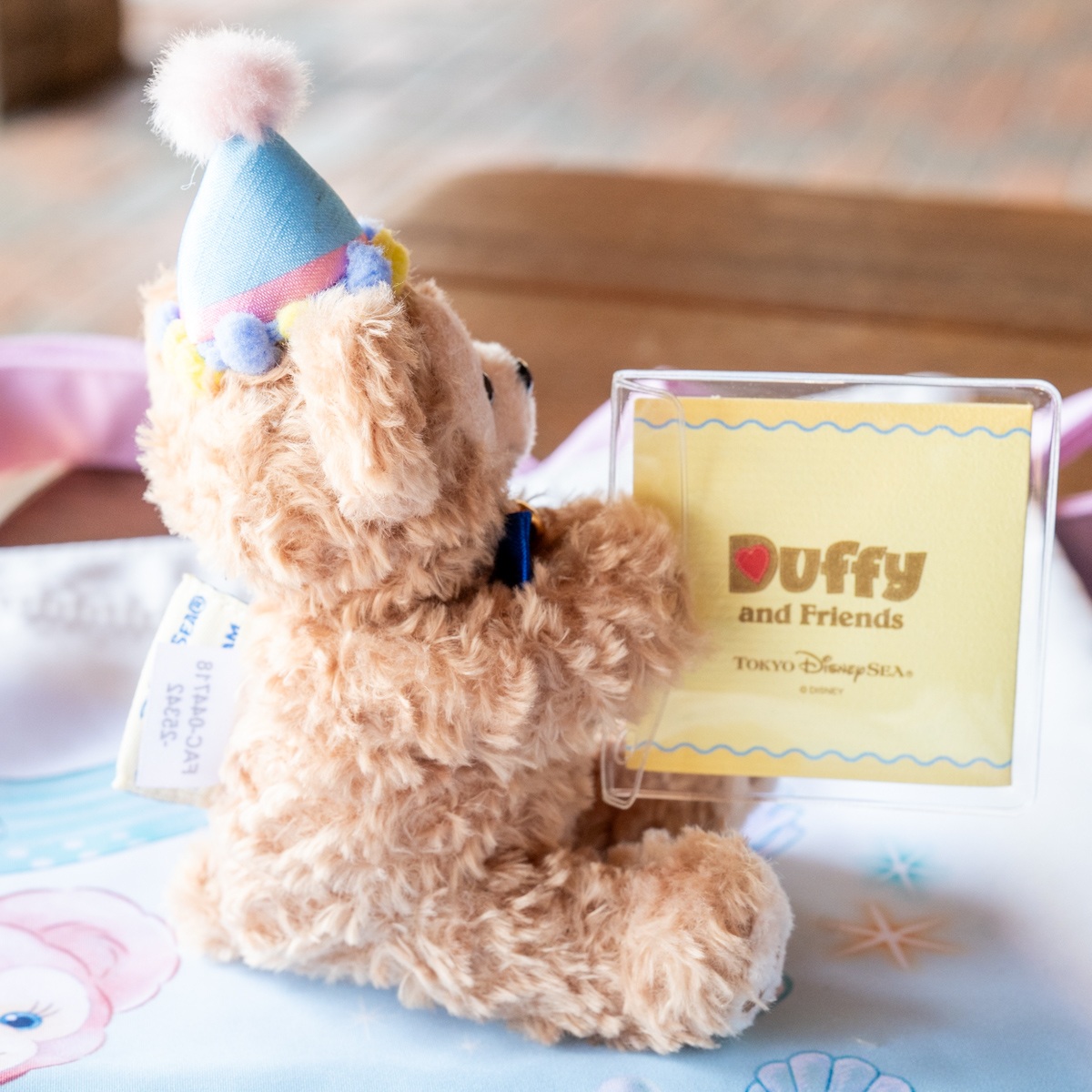 ダッフィーぬいぐるみマスコット メッセージカード付（Happy Birthday）5