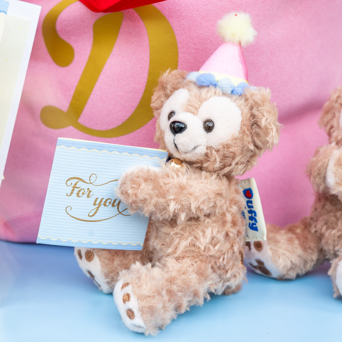 ダッフィーぬいぐるみマスコット メッセージカード付（For you