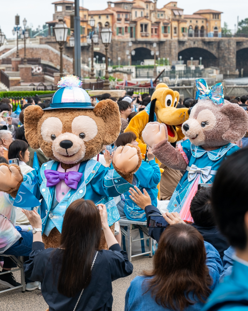 「東京ディズニーシー25 周年“スパークリング・ジュビリー”」オープニングセレモニー　ダッフィー、シェリーメイ、プルート