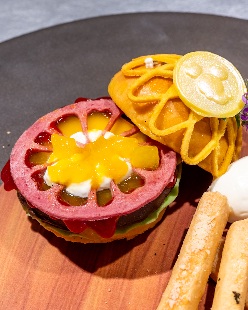 ライムのパルフェグラスとマンゴーゼリー　1