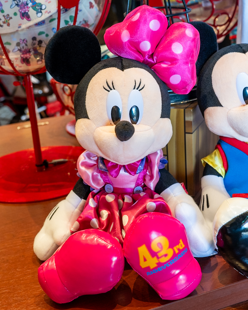 ミニーマウスぬいぐるみ