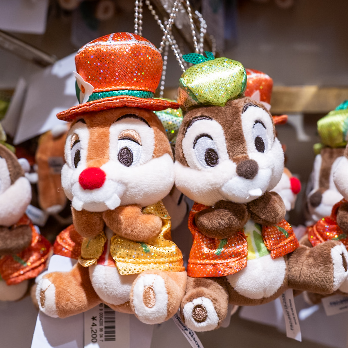 チップ＆デールぬいぐるみバッジセット