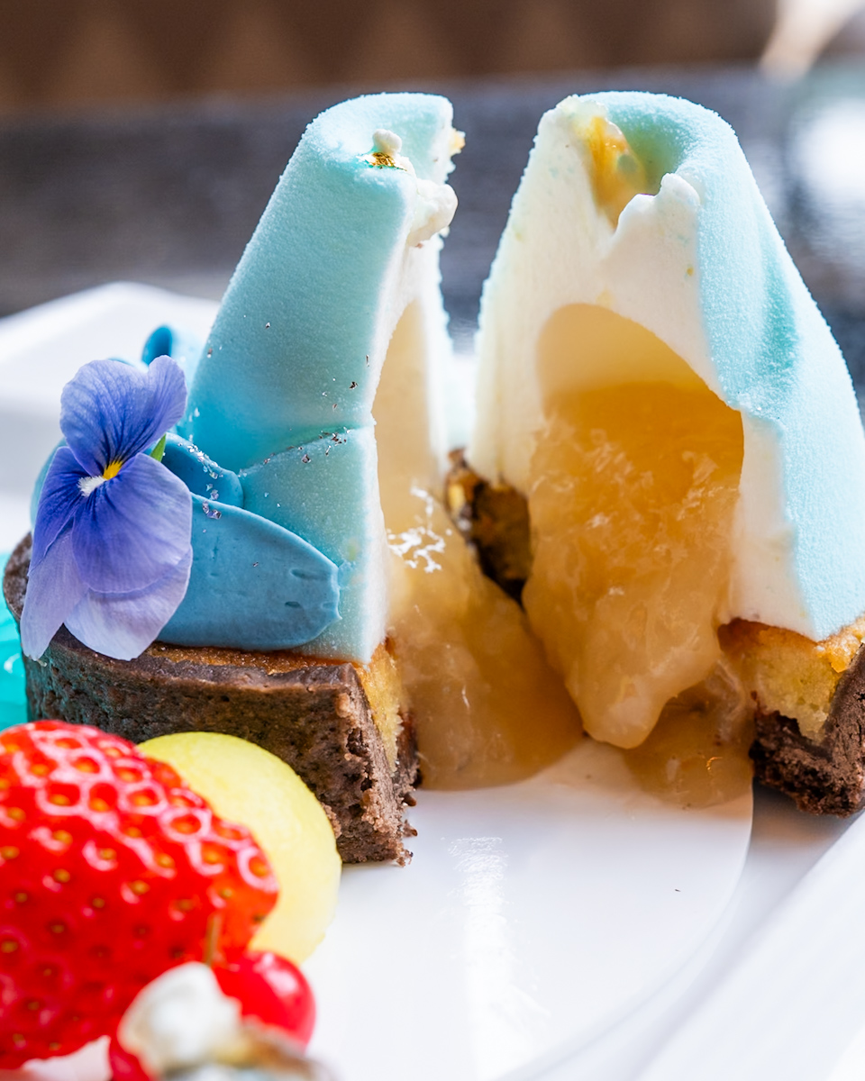 グレープフルーツとライチームース内容