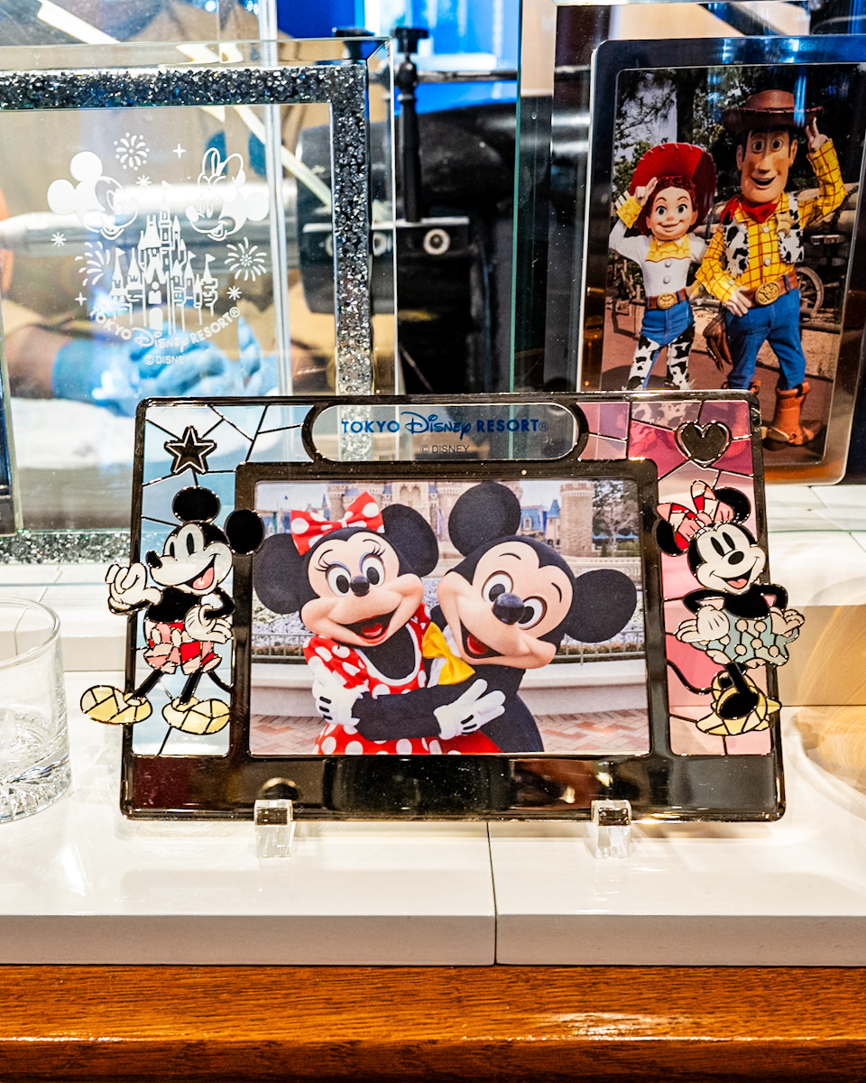 東京ディズニーランド「ガラスの靴」フォトフレーム（ステンドグラスデザイン）1