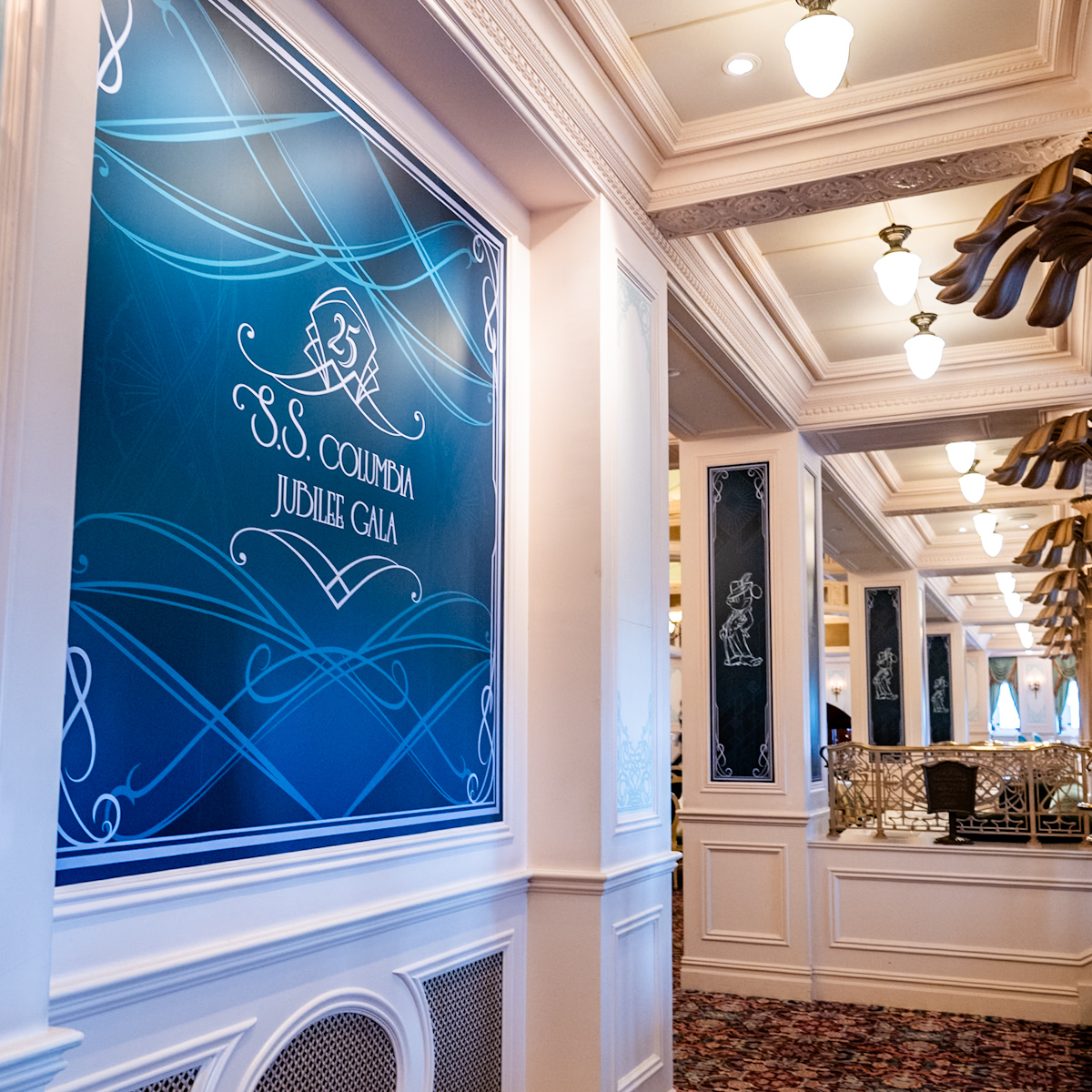 S.S.コロンビアン・ダイニングルーム　ジュビリーガラデコレーション3