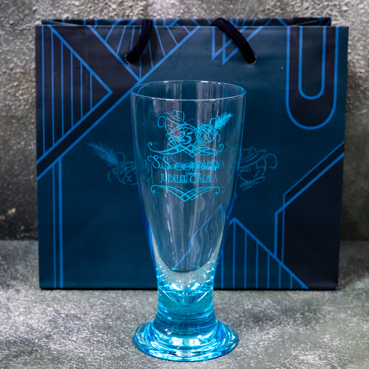 「東京ディズニーシー25周年“スパークリング・ジュビリー”」S.S.コロンビア号 ジュビリーガラ　スーベニアグラス