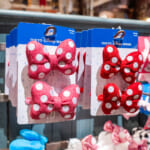 ミニーマウスパッチン（リボン・ピンク、赤）