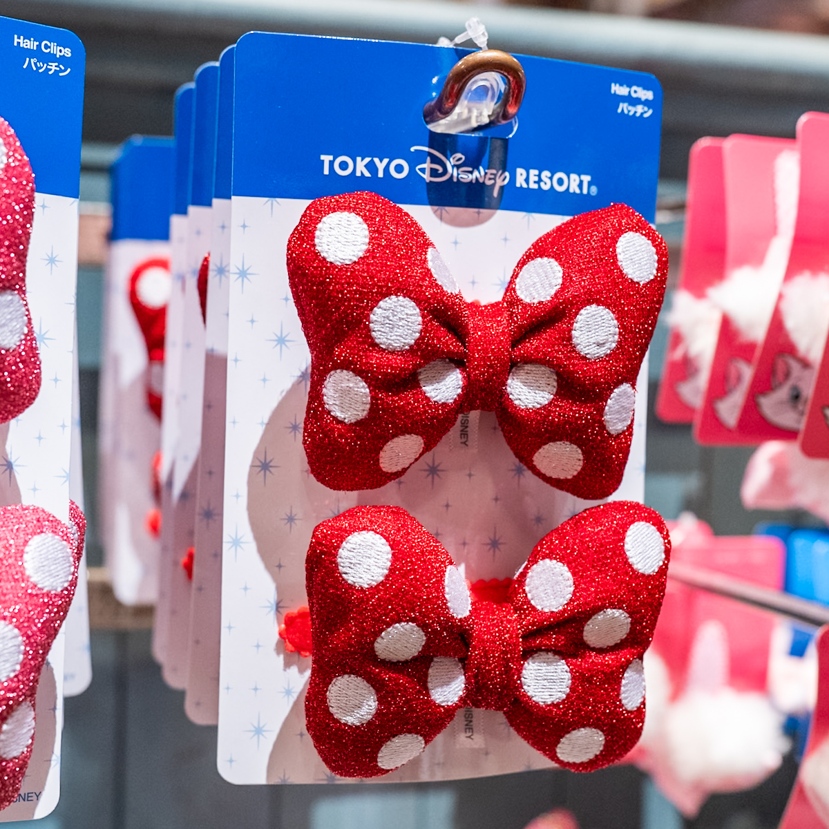 ミニーマウスパッチン（リボン・赤）