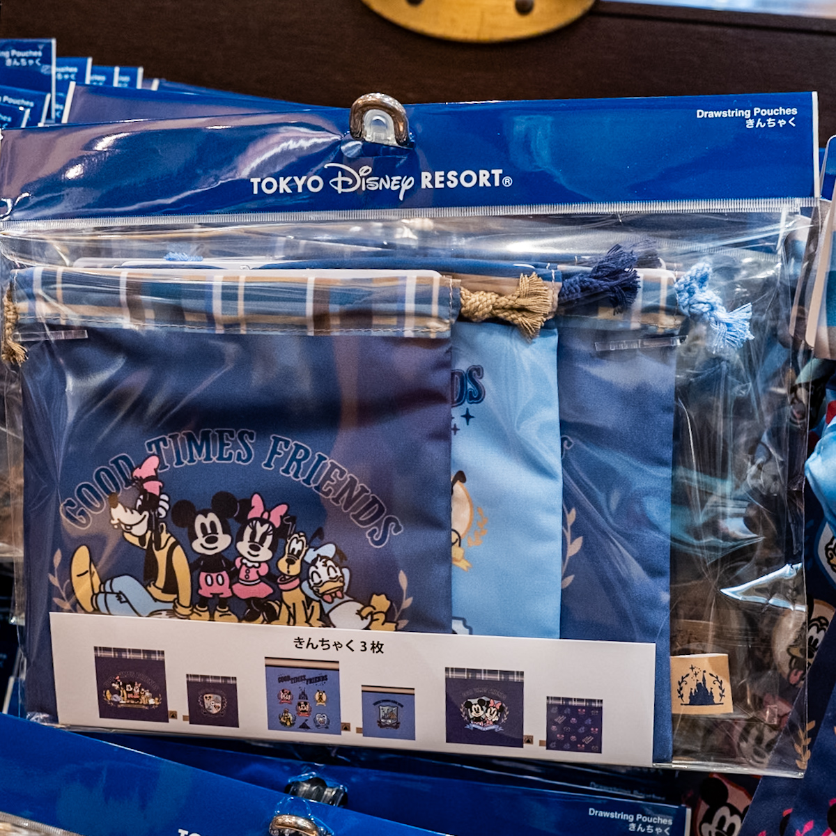 東京ディズニーリゾート「GOOD TIMES FRIENDS」グッズ　きんちゃく