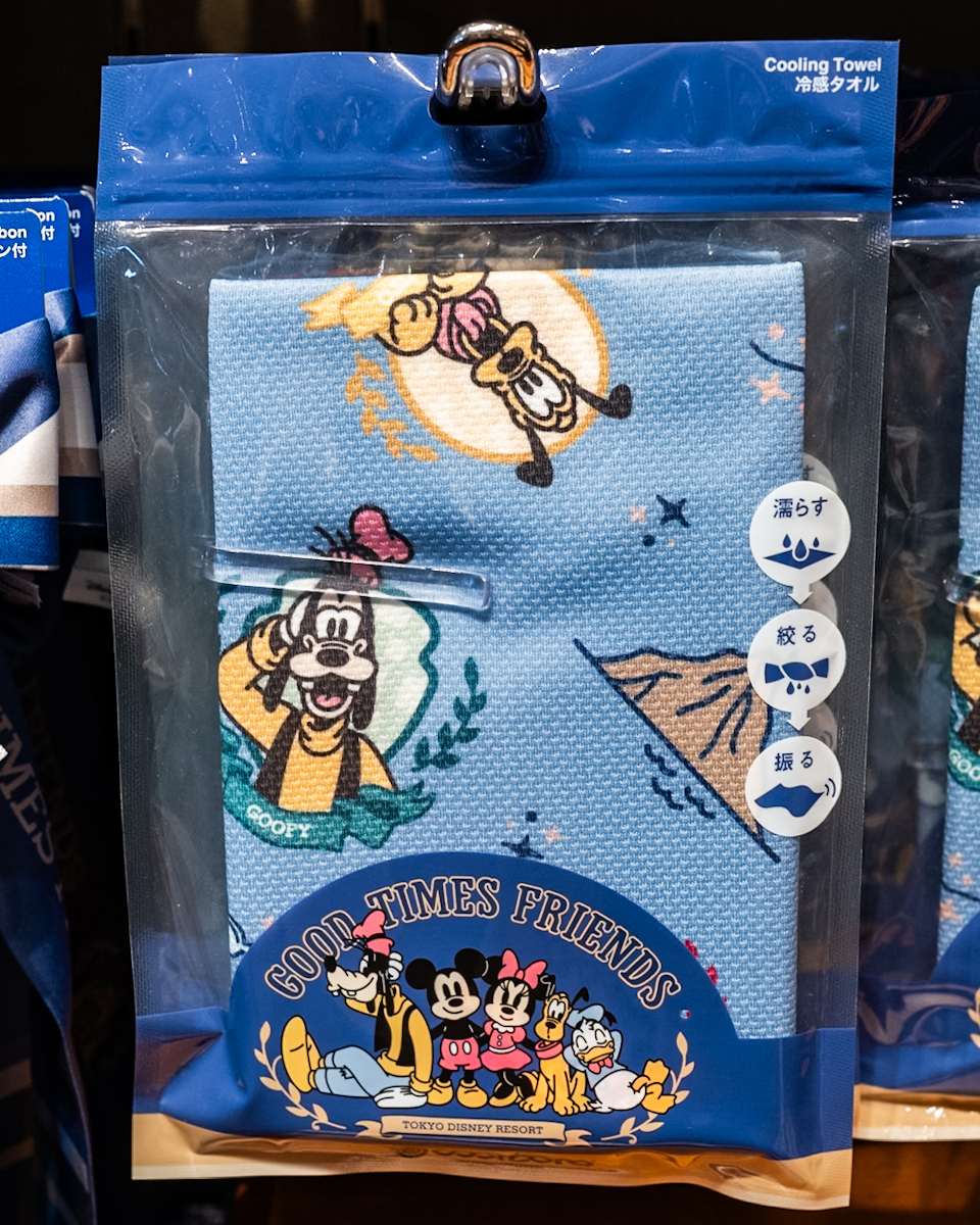 東京ディズニーリゾート「GOOD TIMES FRIENDS」グッズ　冷感タオル