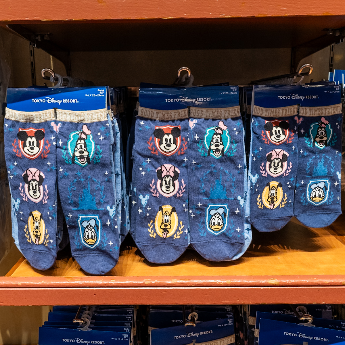 東京ディズニーリゾート「GOOD TIMES FRIENDS」グッズ　靴下セット