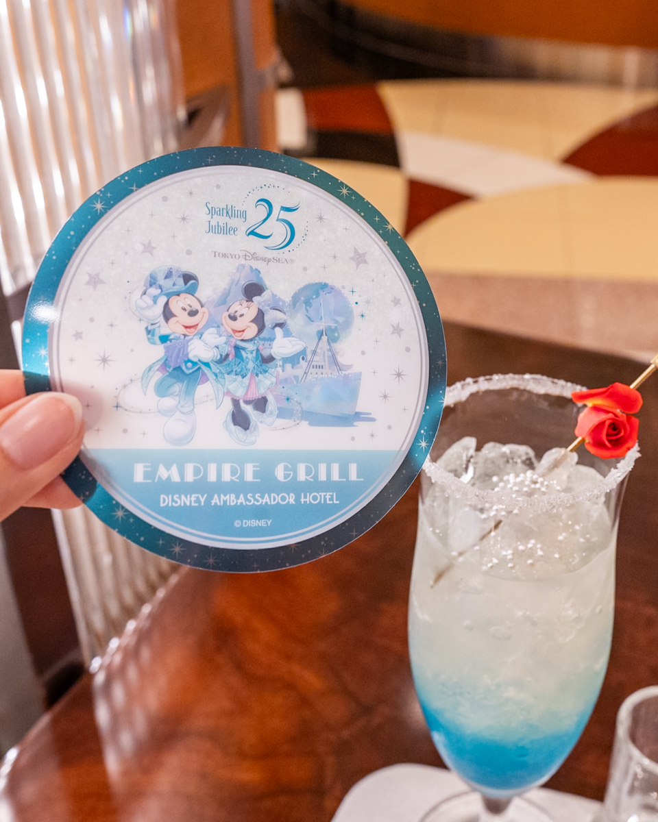 東京ディズニーシー25周年“スパークリング・ジュビリー”スペシャルドリンク　コースター