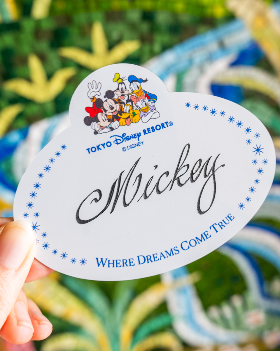 東京ディズニーランド「ガラスの靴」ネームタグデザインバッジ2