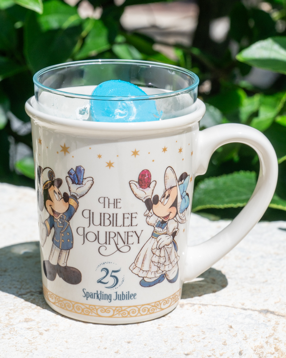 東京ディズニーシー25周年”スパークリング・ジュビリー”ミルクムース＆アップル・ソーダゼリー、スーベニアカップ付き