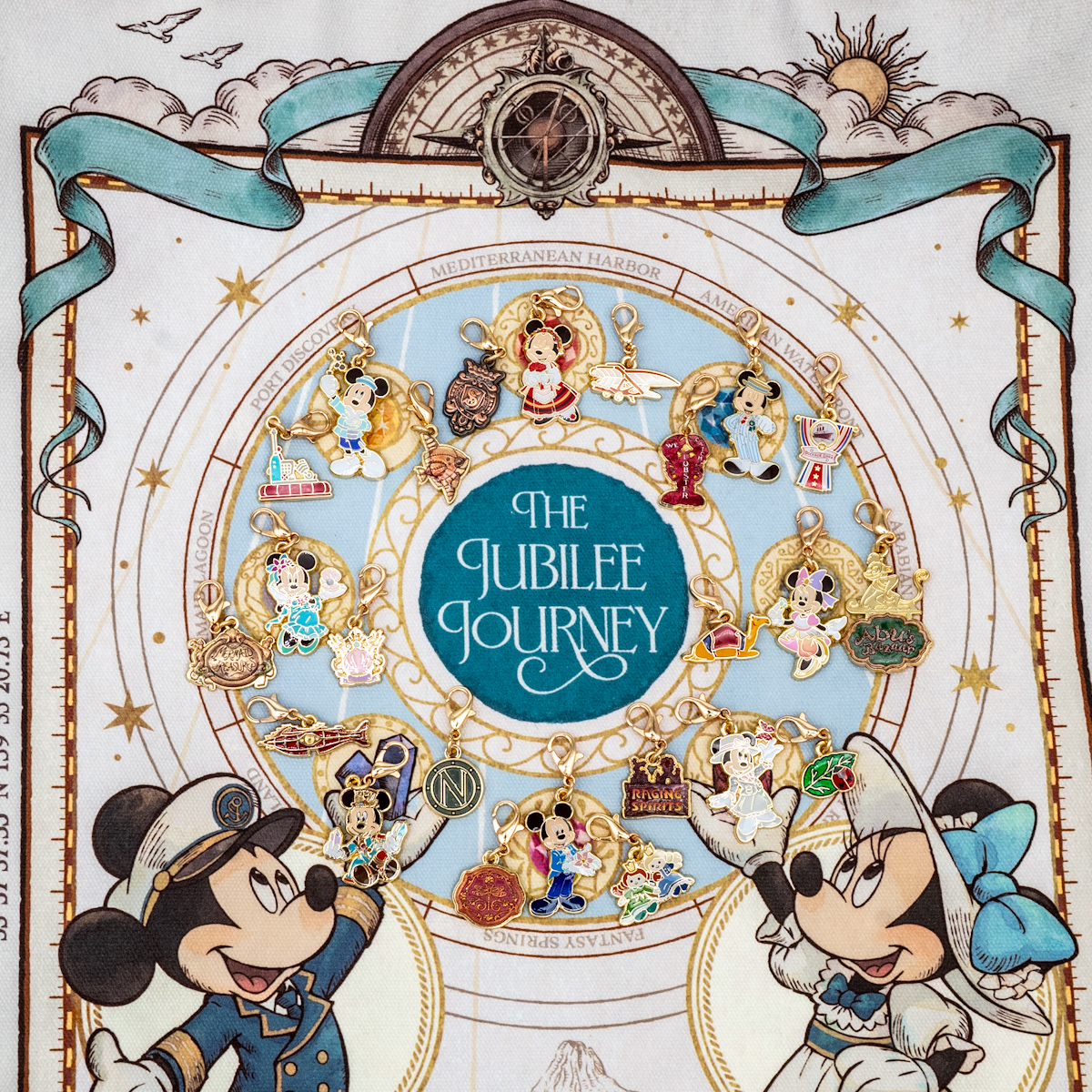 ディズニーシー25周年 スパークリングジュビリー　ランヤード　パスケース　限定品 ☆ミラコスタ限定！×ディズニーシー25周年スパークリングジュビリー