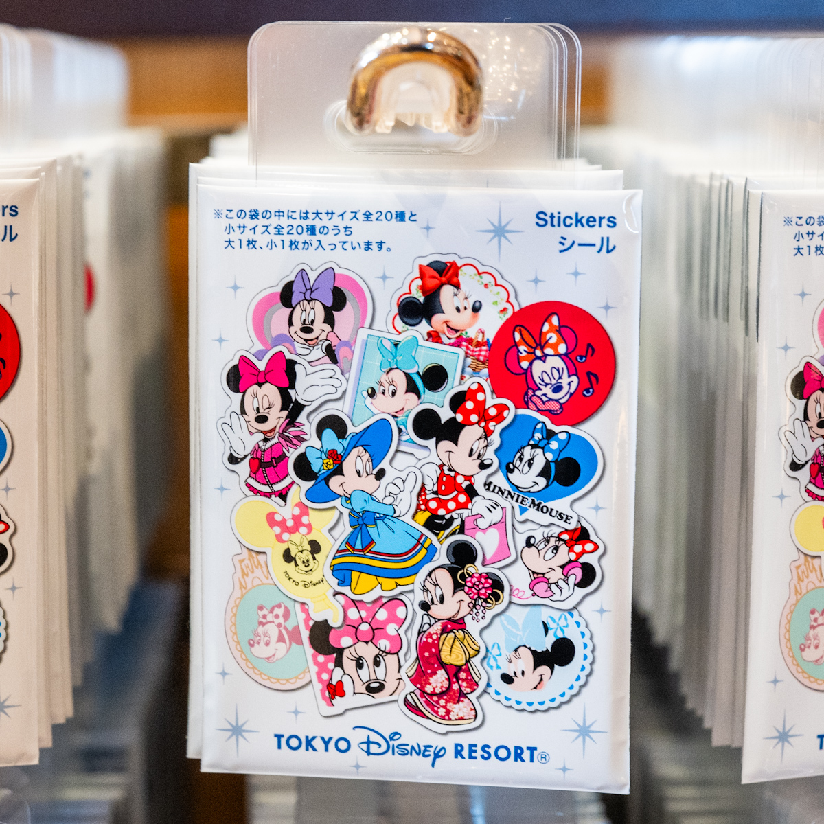 東京ディズニーリゾート「ミニー」シール（ランダム）
