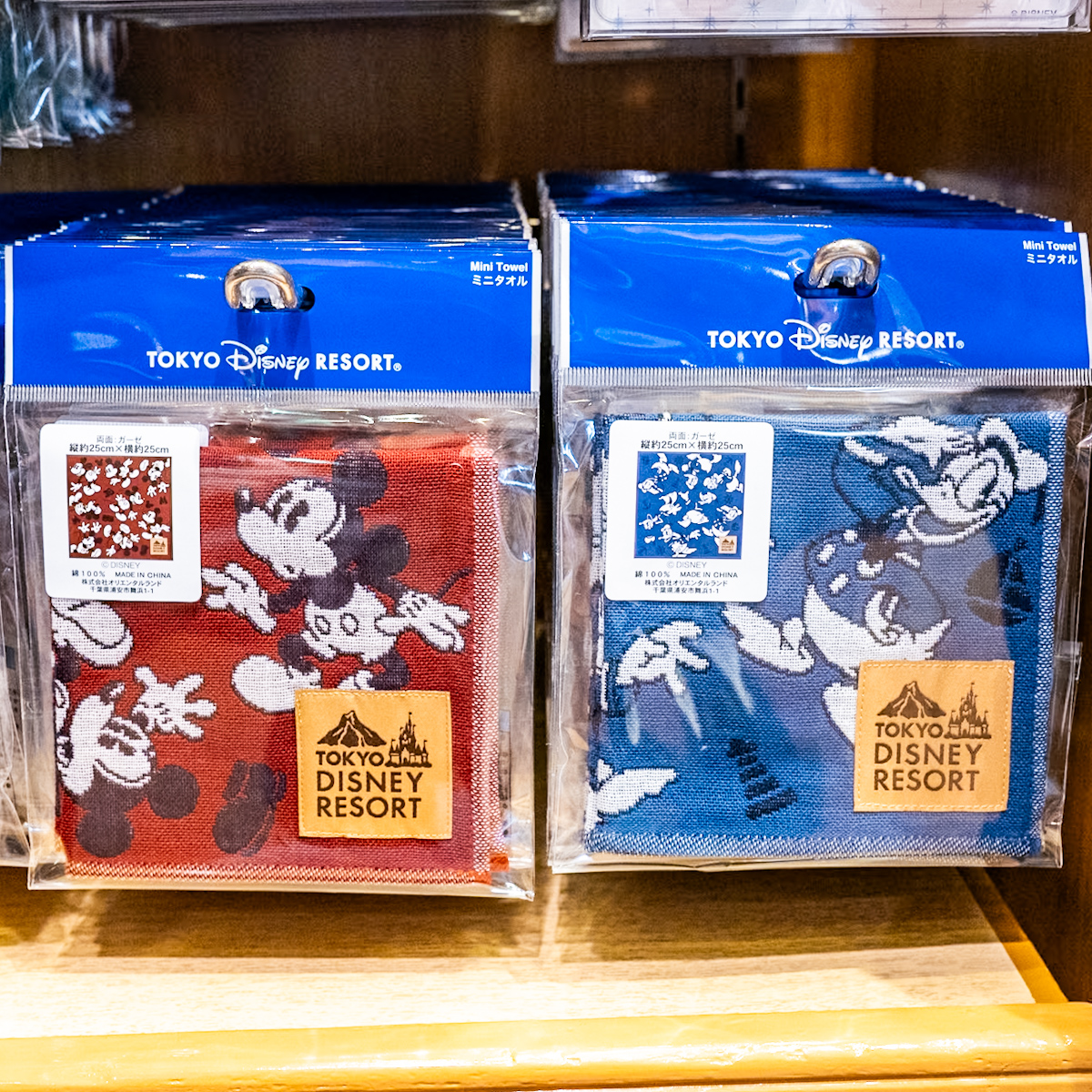 東京ディズニーリゾート「ミニタオル」ミッキー&ドナルド