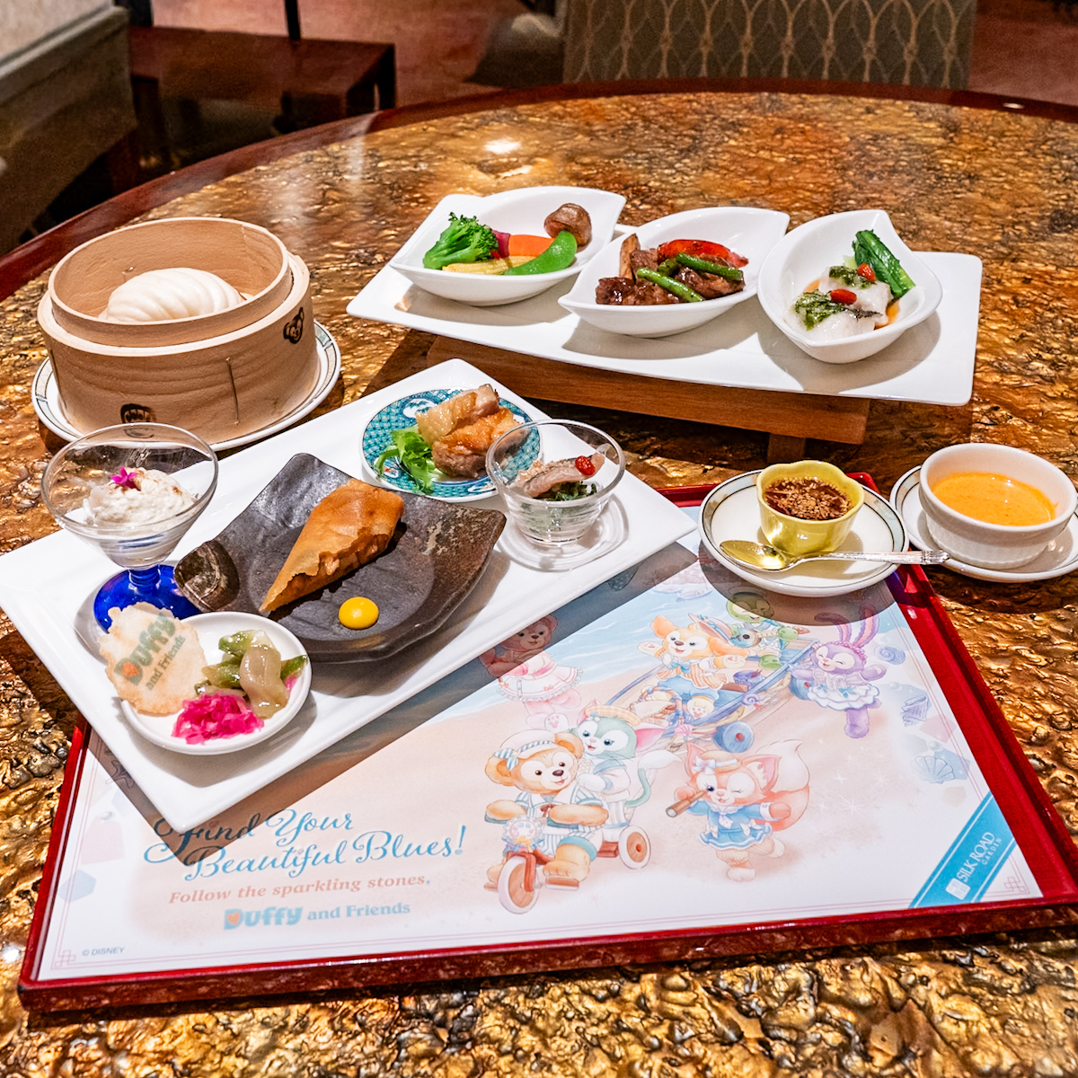 シルクロードガーデン“ダッフィー＆フレンズのファインド・ユア・ビューティフル・ブルー！”カントニーズランチ