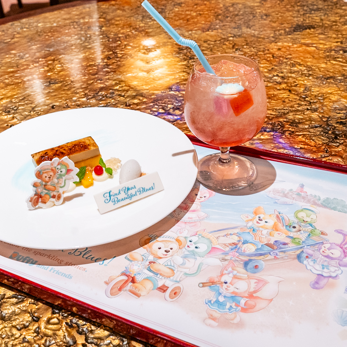シルクロードガーデン“ダッフィー＆フレンズのファインド・ユア・ビューティフル・ブルー！”カントニーズランチ　デザート