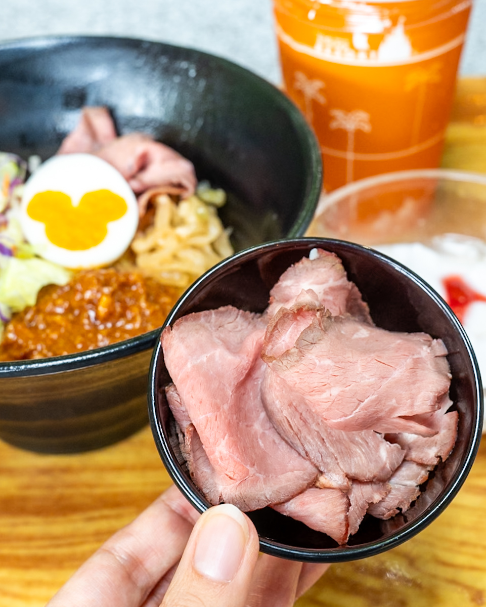 ローストビーフの冷やし豆乳担担まぜそば　ローストビーフ増量1