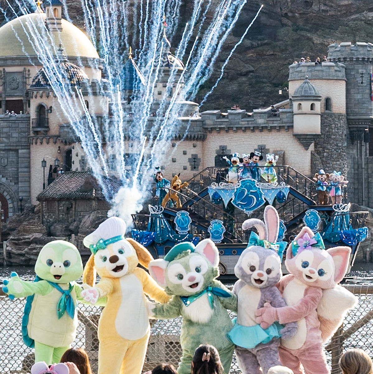 東京ディズニーシー25周年”スパークリング・ジュビリー”エンターテイメント「スパークリング・ジュビリー・セレブレーション」ダッフィー＆フレンズ2