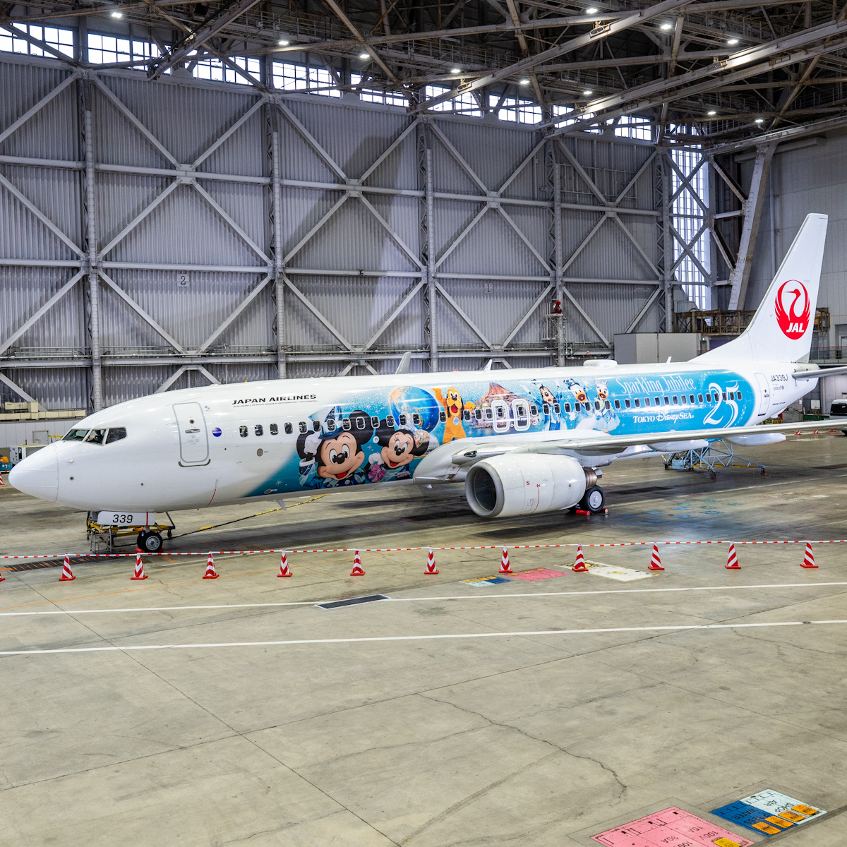 『東京ディズニーシー25周年“スパークリング・ジュビリー”』日本航空「JAL Jubilee Express」機体